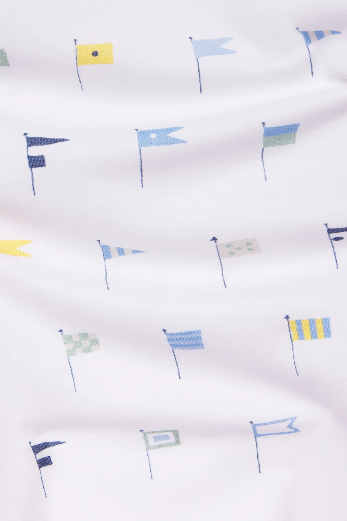 Kids Long-Long Set in Baltic Blue Nautical Flags - Image 4
