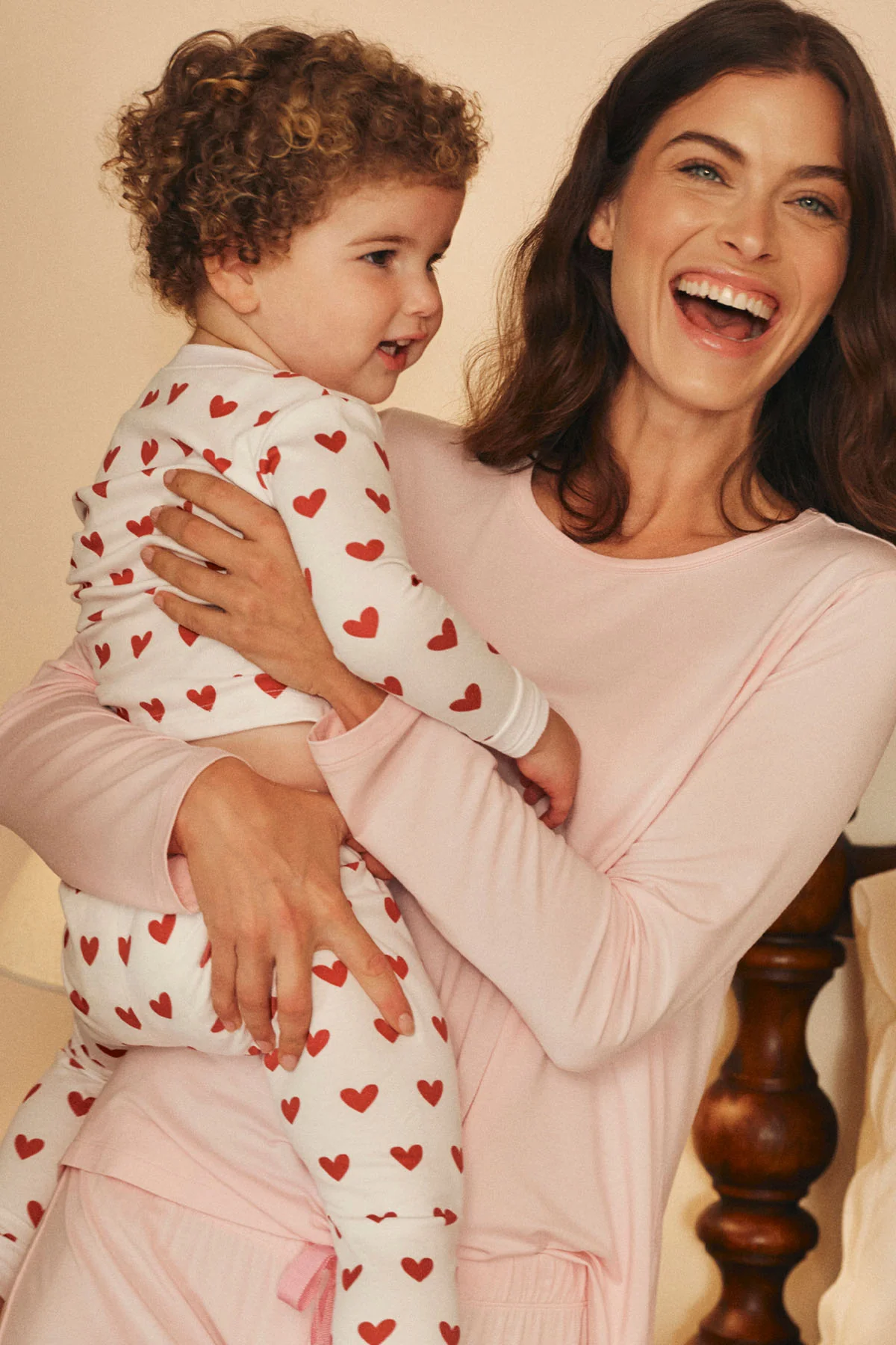 Kids Long-Long Set in Classic Red Heart - Image 2