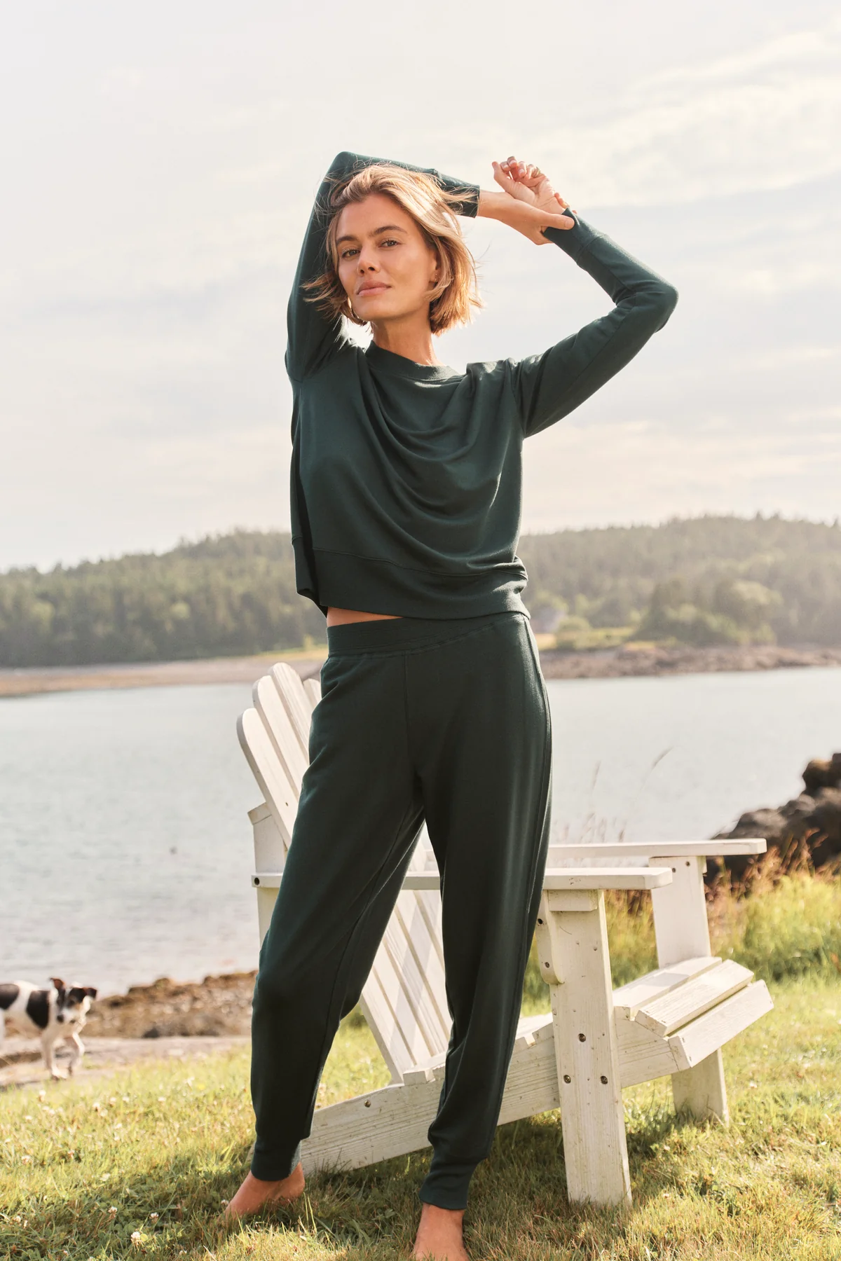 Relax Jogger Set in Conifer - Image 4