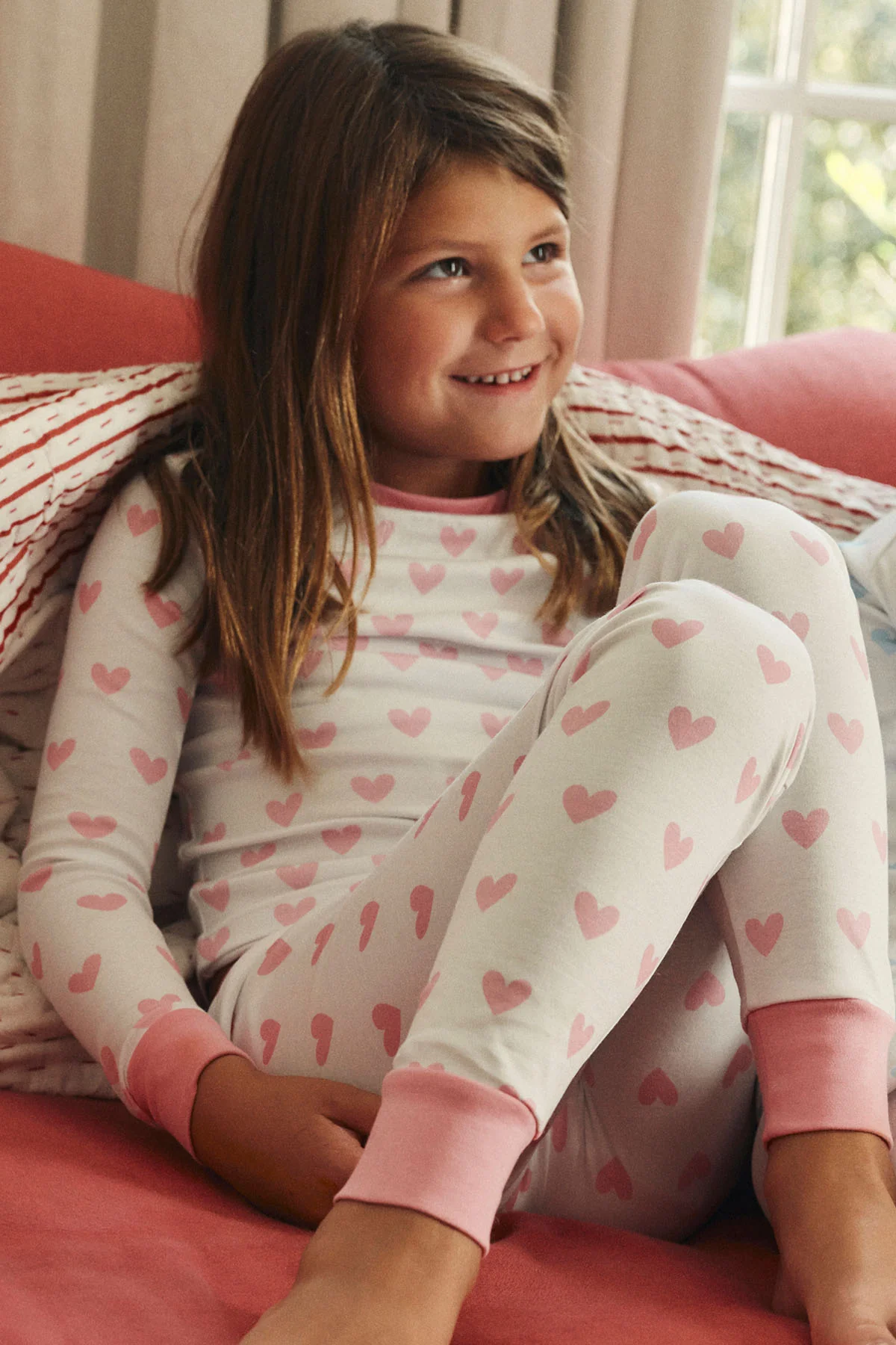 Kids Long-Long Set in Darling Pink Heart - Image 2
