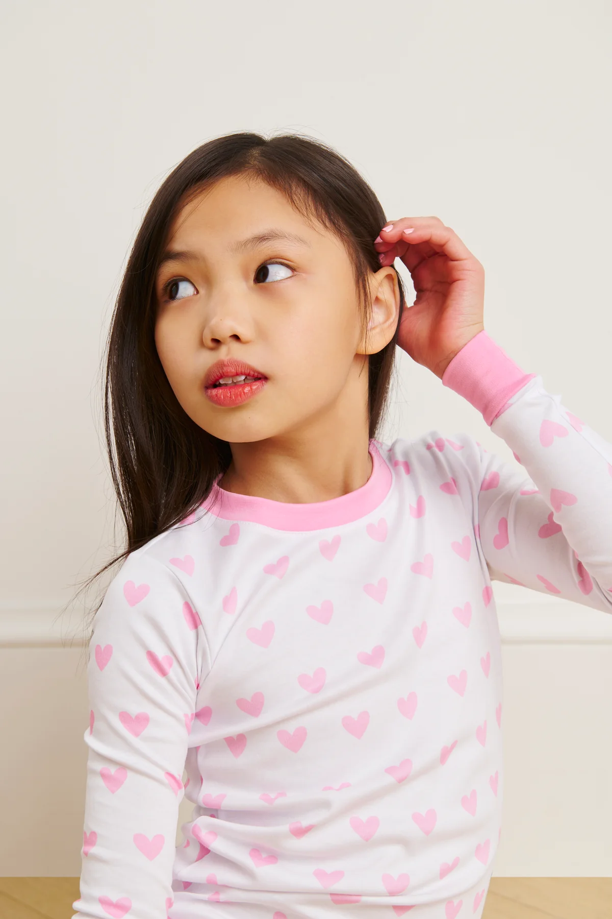 Kids Long-Long Set in Darling Pink Heart - Image 3