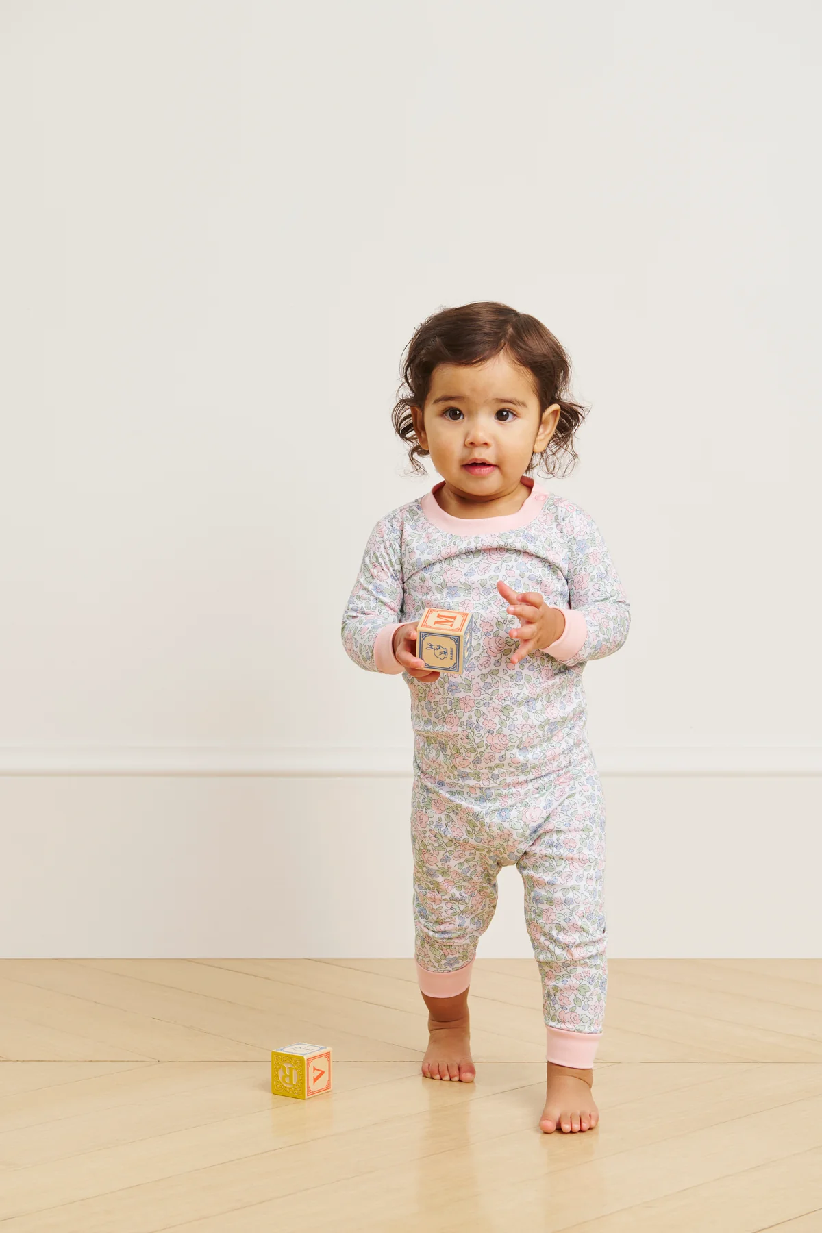 Baby Long-Long Set in English Rose Elizabeth Floral - Image 2
