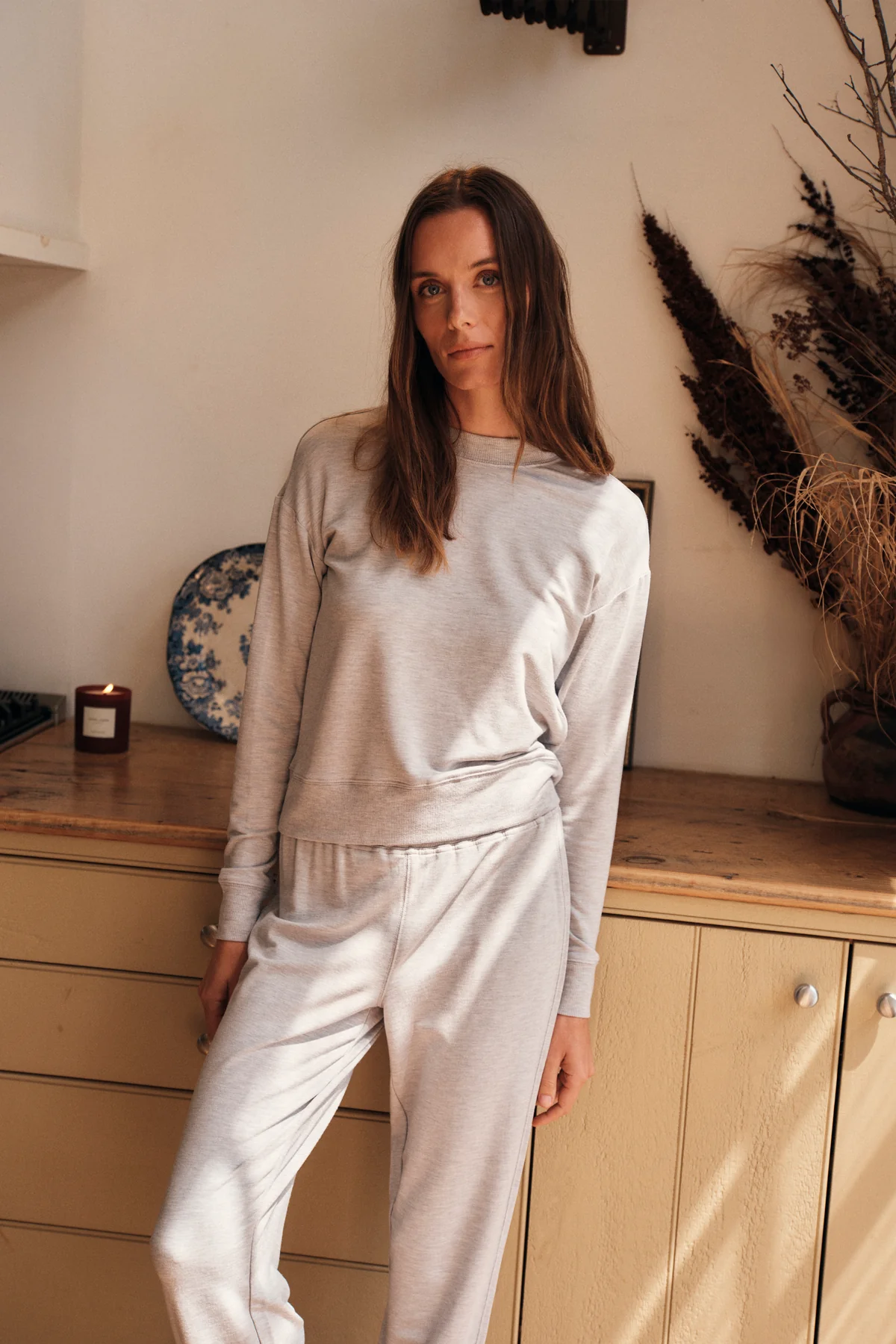 Relax Jogger Set in Heather Gray - Image 2