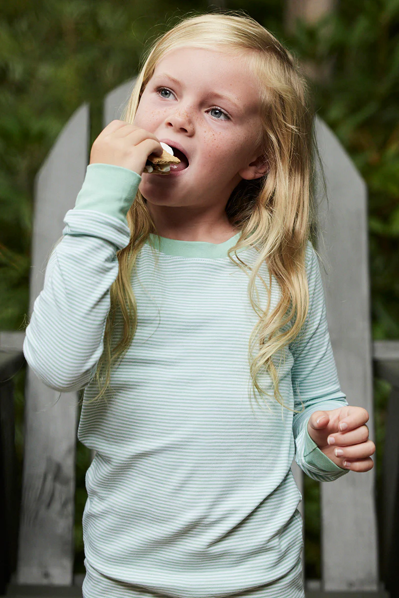 Kids Long-Long Set in Parisian Green - Image 3