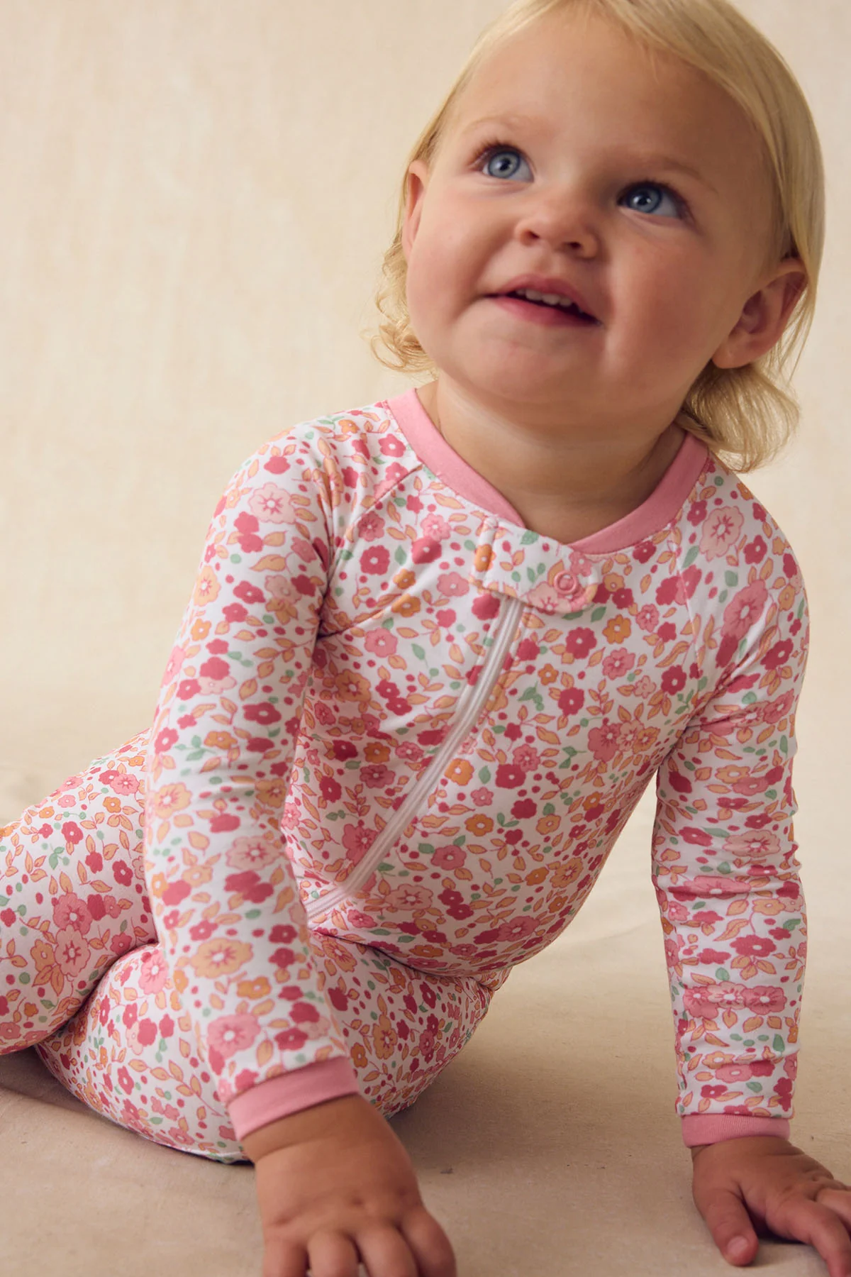 Baby Sleeper in Rosewater Vivian Floral - Image 3