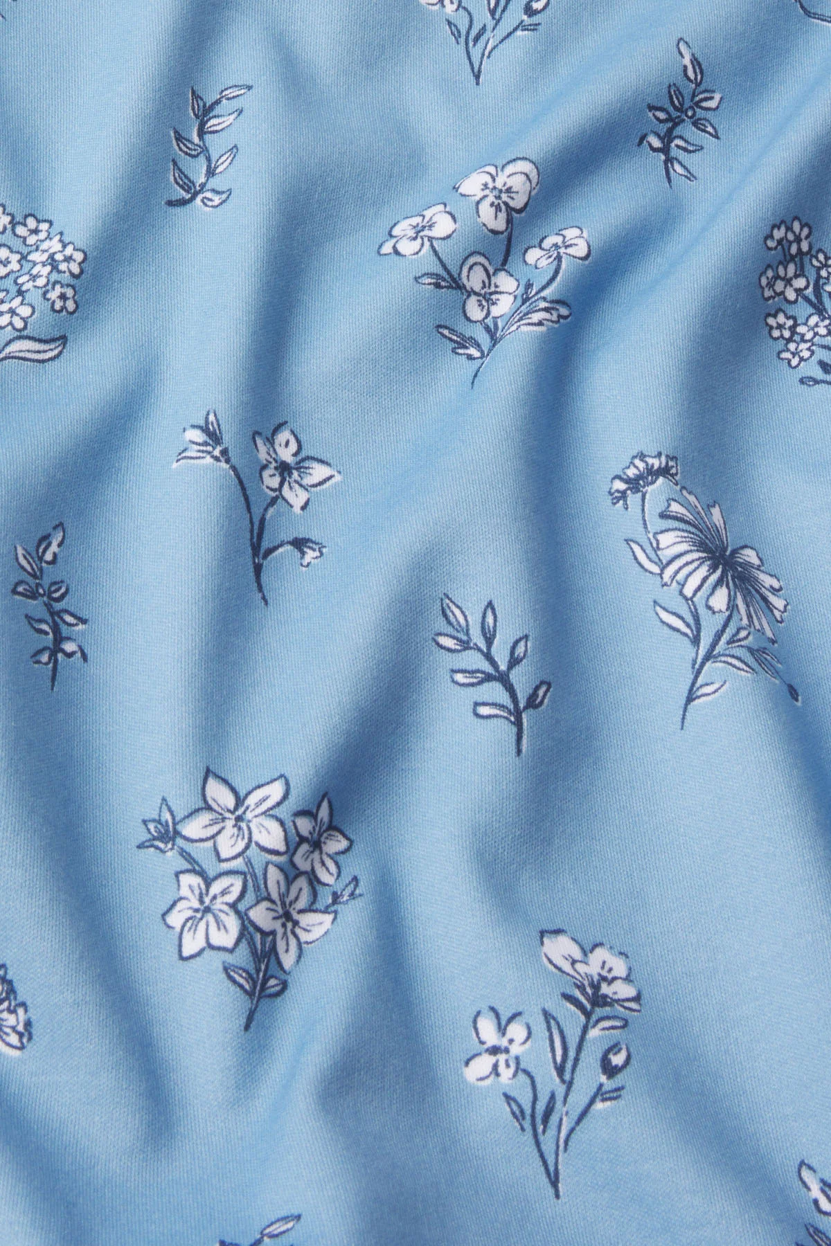 Pima Crew Long-Short Set in Serene Blue Adeline Floral - Image 5