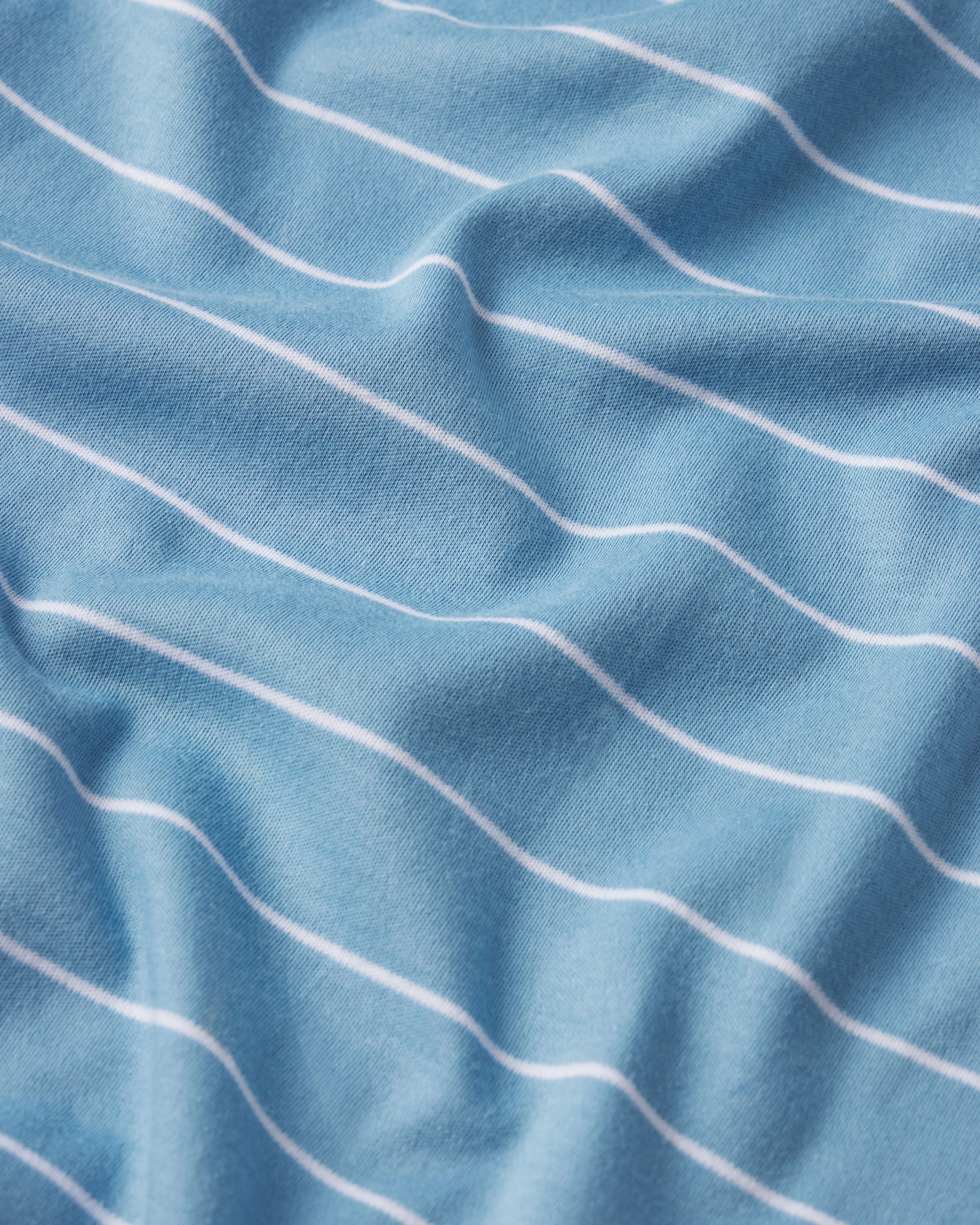 Pima Ruffle Pants Set in Serene Blue Boating Stripe - Image 5