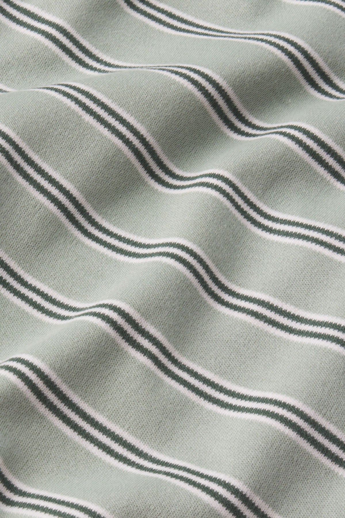 Men's Pima Sleep Short-Long Set in Smoke Green Stripe - Image 5
