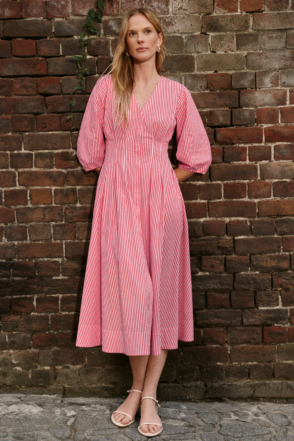 Sunday Dress in Tart Bengal Stripe - Image 5