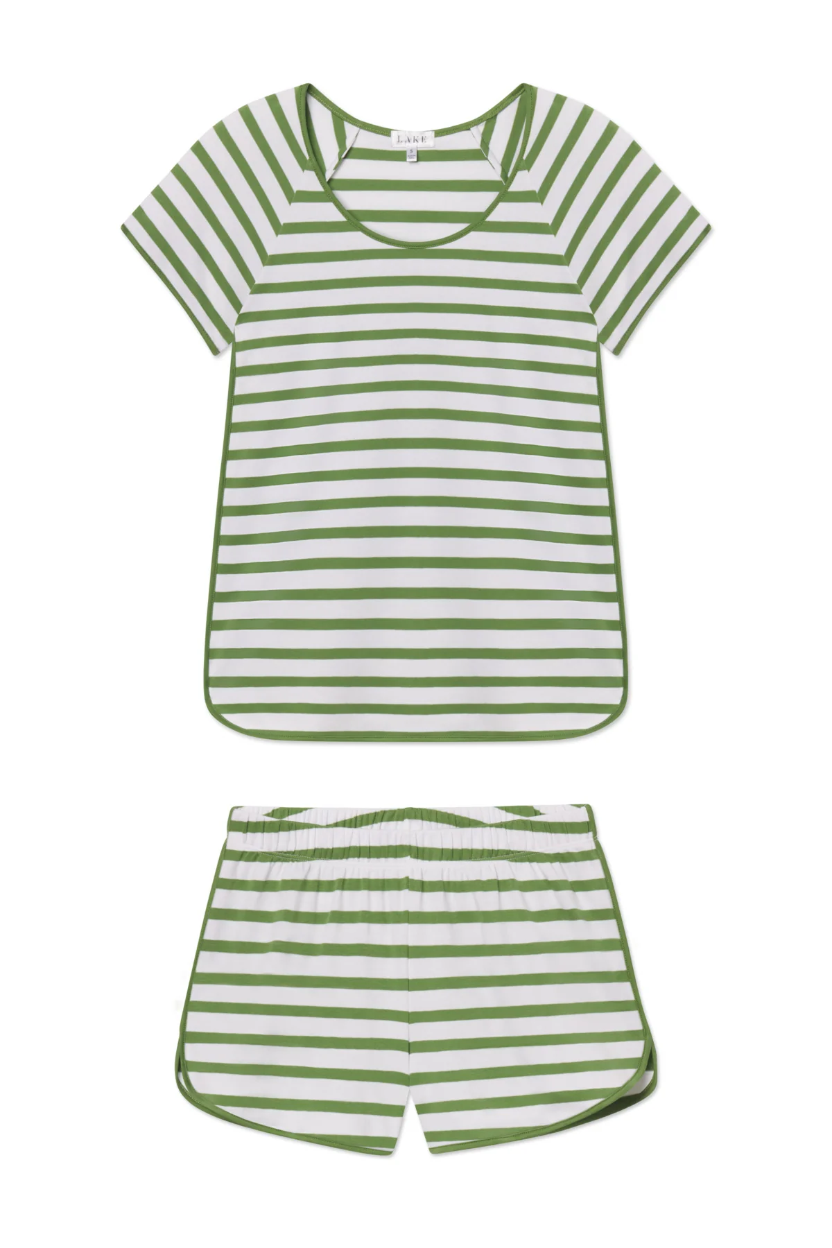 Pima Shorts Set in Willow Bough Stripe