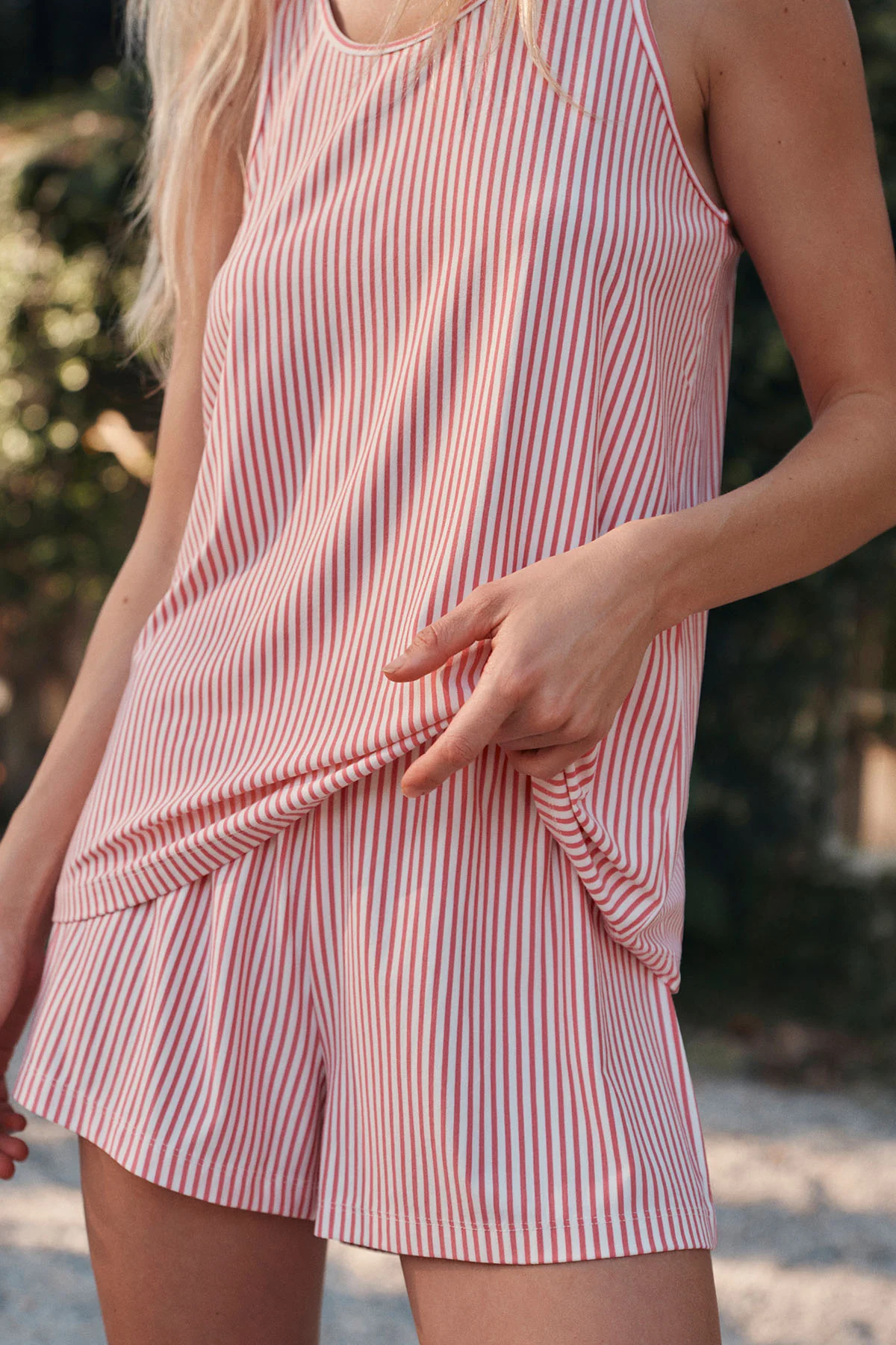 DreamModal™ Kimono Shorts Bundle in Winterberry Pencil Stripe - Image 5